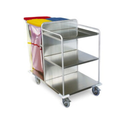SHS - K616113 - Carrello per raccolta e distribuzione biancheria aperto