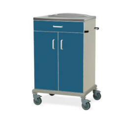 SHS - K616144V - Carrello per biancheria pulita e igiene paziente/ospite con cassetto e antine