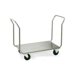 SHS - K616202 - Carrello in acciaio inox a due maniglioni per trasporti vari