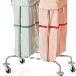 SHS - K617102 - Porta sacco in acciao inox a due posti