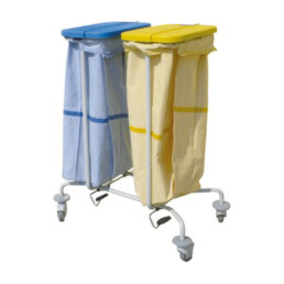 SHS - K617202 - Porta sacco a due posti in acciaio verniciato